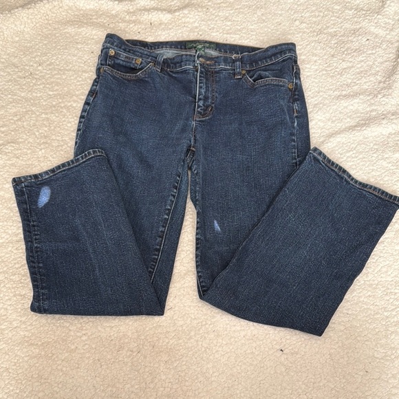 Ralph Lauren Blue Straight Leg Jeans with Classic Indigo Wash - Picture 1 of 3
